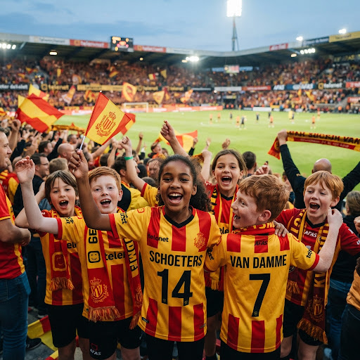 Supporters van de Malinwa Kids Club